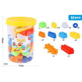 Cubeta de Bloques 50 Pcs Amarillo